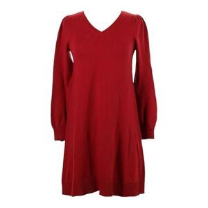 Ann Taylor  Loft red sweater dress Preloved L